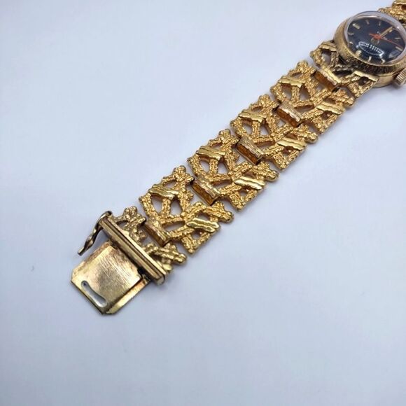 Vintage Enicar Gold Cut Out Mechanical Wind up Art Deco Wristwatch - Picture 8 of 9